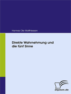 cover image of Direkte Wahrnehmung und die fünf Sinne